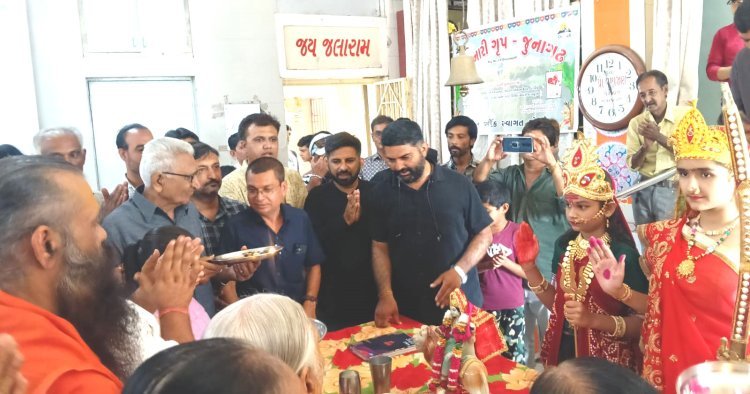 ગિરનારી ગ્રુપ દ્વારા શક્તિ સ્વરૂપા બાળાઓનું પૂજન કરી નવરાત્રી મહોત્સવની ઉજવણી કરી