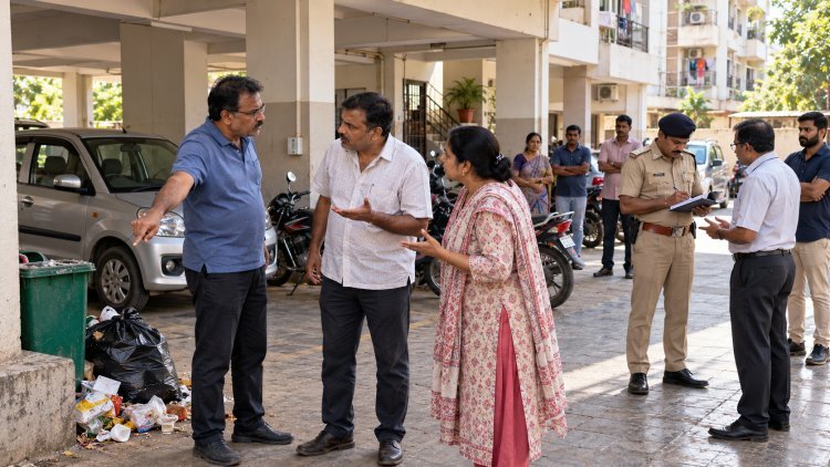 જાેષીપરાનાં વિશાલ એપાર્ટમેન્ટનાં પાર્કીંગમાં કચરો નાખવા અંગે ઝઘડો કરી ધમકી આપી