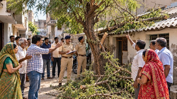 જૂનાગઢમાં જમાલવાડી વિસ્તારમાં બાવળનું ઝાડ કાપવા બાબતે મારામારી- સામસામી ફરીયાદ