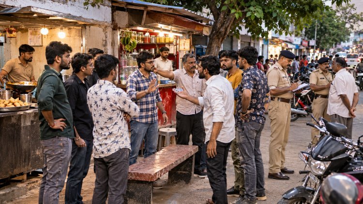 કાળવા ચોકમાં બેસવા બાબતે મારમારી રૂા.ર૬૦ની લુંટ